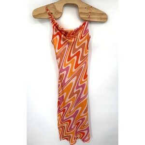 Princess Polly ‎ Women's Geometric Size 6 Multicolor Polyester Disco Party Dress